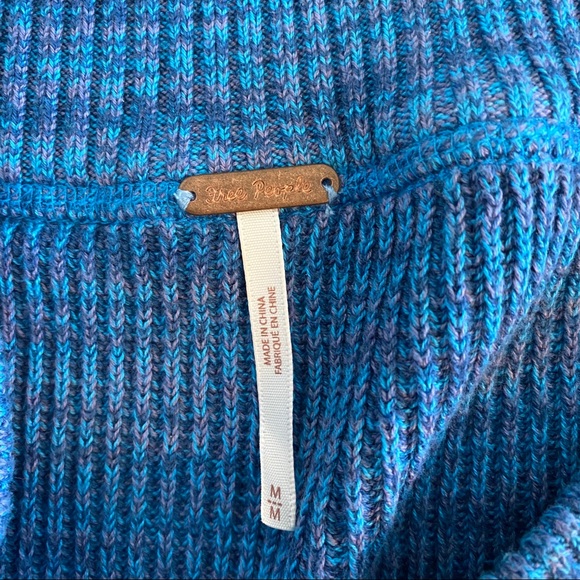Free People Blue Knit Crop Top - Picture 6 of 10